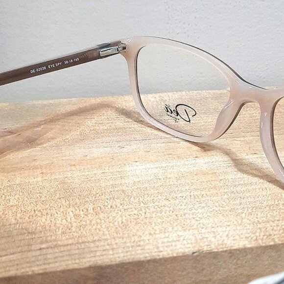 NEW Eyeglass Frame Rx'able women glasses brown oversized big modern 58-18-145 - Picture 6 of 7
